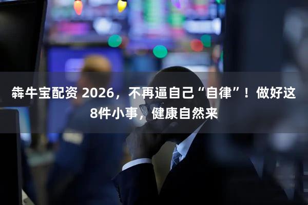 犇牛宝配资 2026，不再逼自己“自律”！做好这8件小事，健康自然来